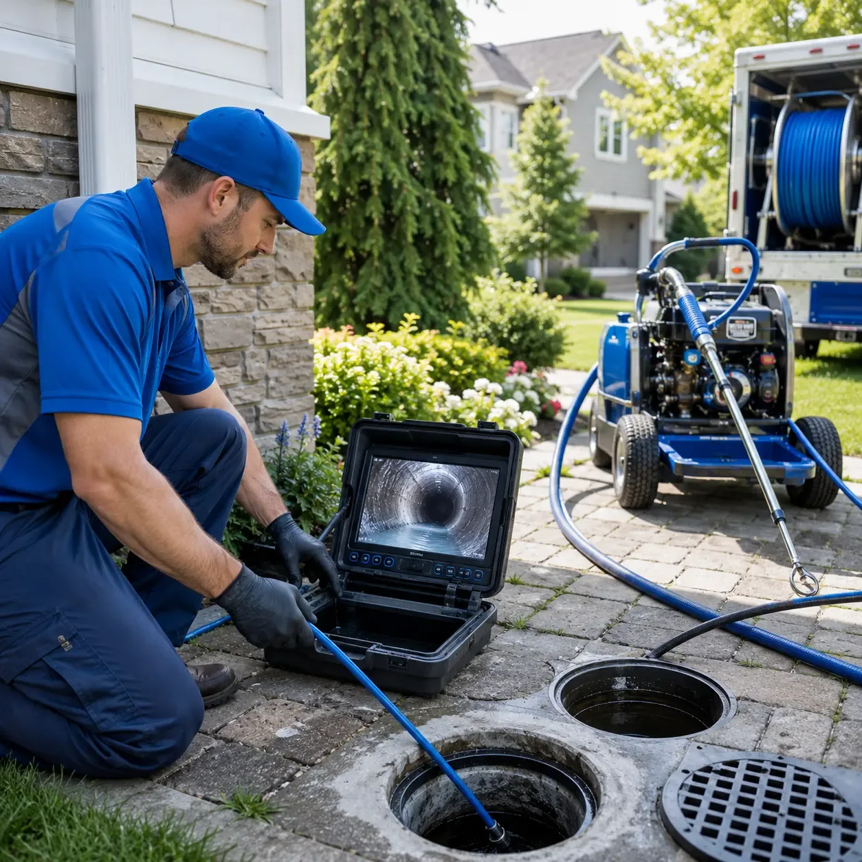Outdoor drain cleaning professionals serving Waite, ME